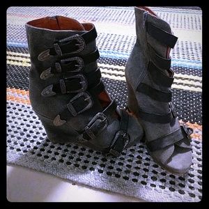 Jeffrey Campbell Western Sandal Wedges